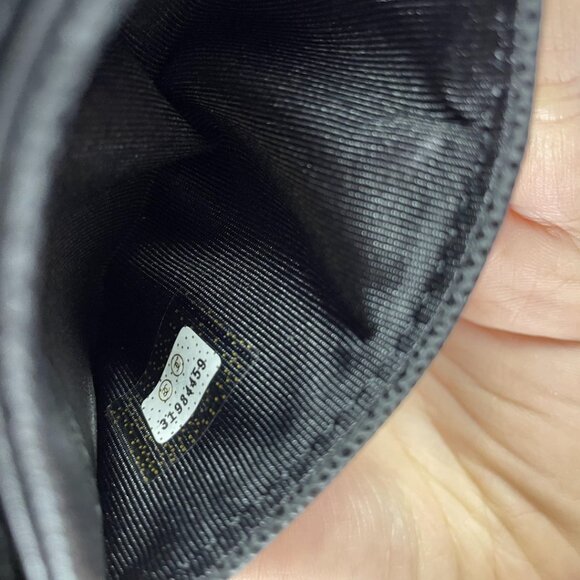 CHANEL Boy Flat Card Holder in Black Caviar AGHW Coin Case - Picture 9 of 9